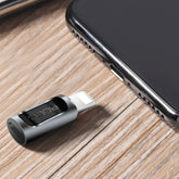 Adaptador y convertidor de audio portátil USB-C/Tipo-C a 8 pines ROCK 2.1A para auriculares